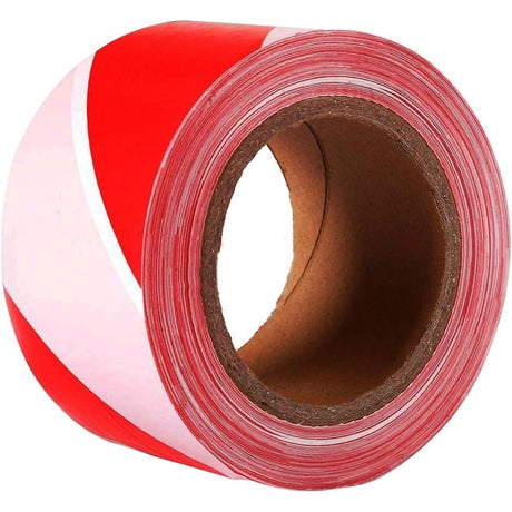 PPE Adhesives & Tapes Caution Red & White Warning Tape 6"