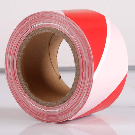 PPE Adhesives & Tapes Caution Red & White Warning Tape 6"