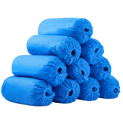 PPE Janitorial & Cleaning Non-Woven 100-pieces Blue Disposable Shoe Cover