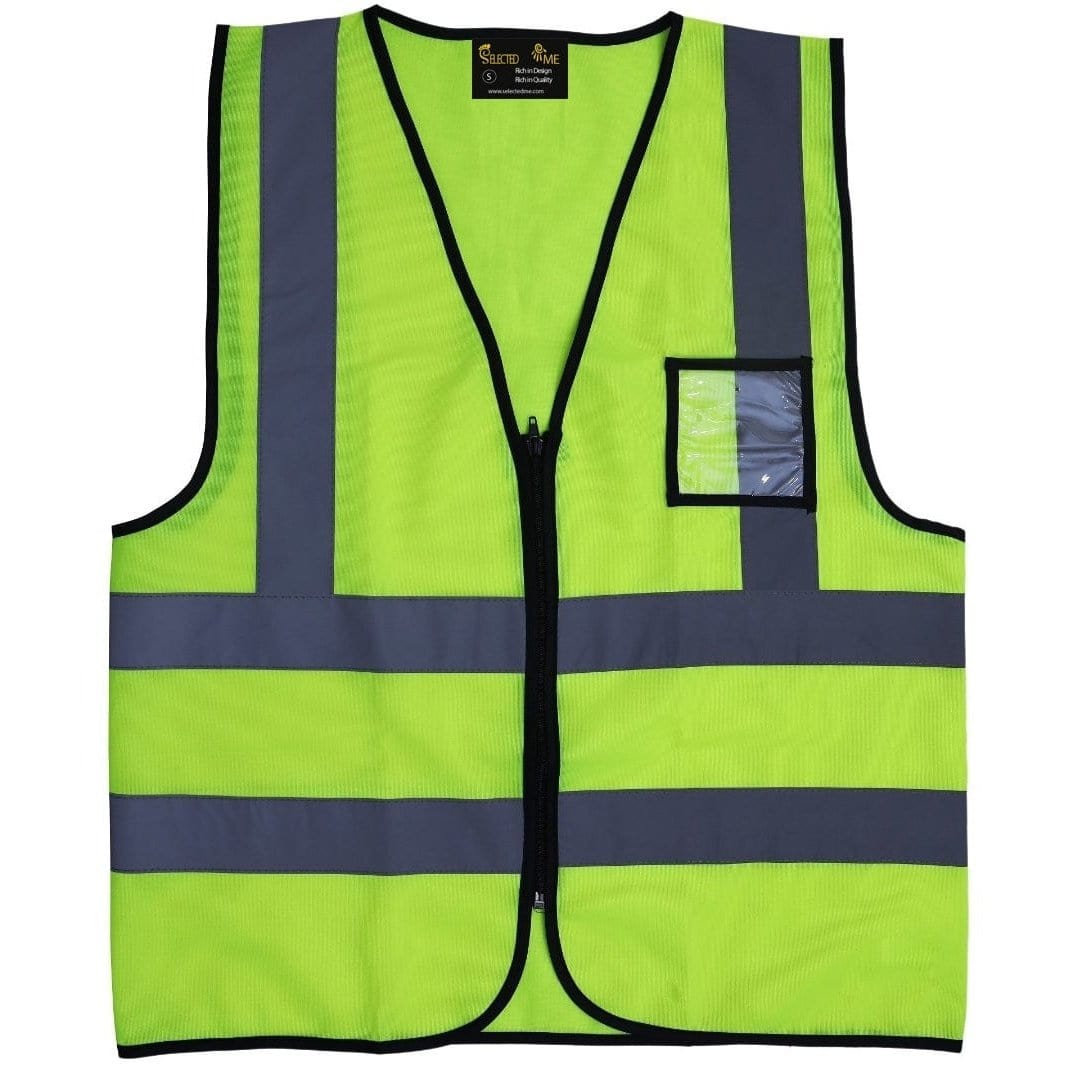 PPE Safety Clothing Orange Reflective Safety Vest With ID Pouch