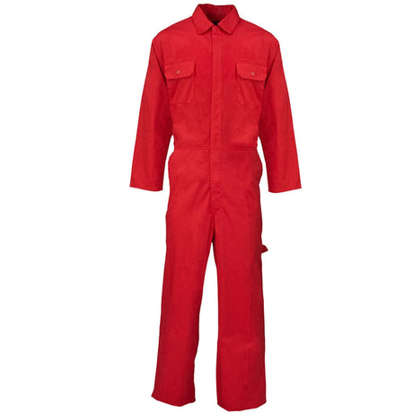 PPE Safety Clothing Red Complete Work Wear Coverall With Belt