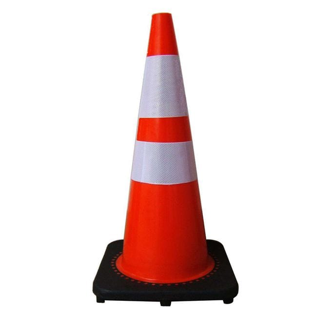 PPE Safety Barriers Reflective Traffic Cone 750mm PE + Rubber - 21110103