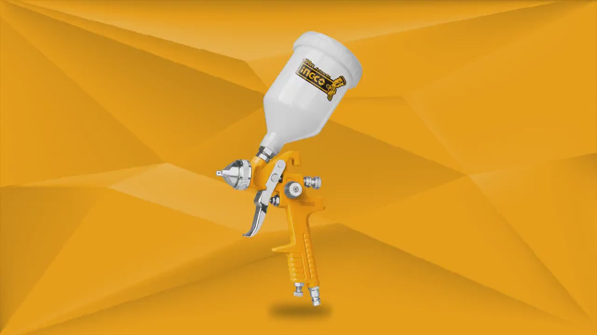 Ingco HVLP Spray Gun 600cc with Adjustable Nozzle - ASG1061