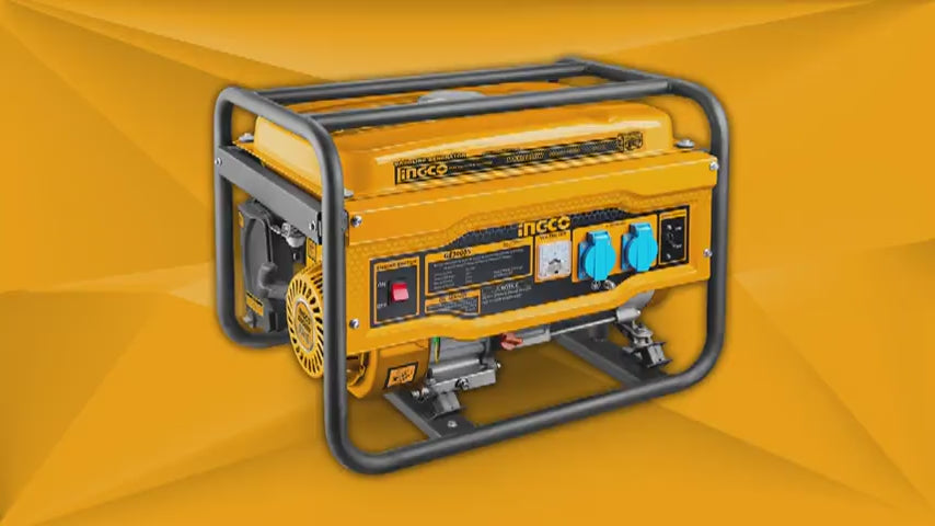 Ingco Gasoline Generator 2.8KW with 4-Stroke Engine & Air-Cooling System - GE30005