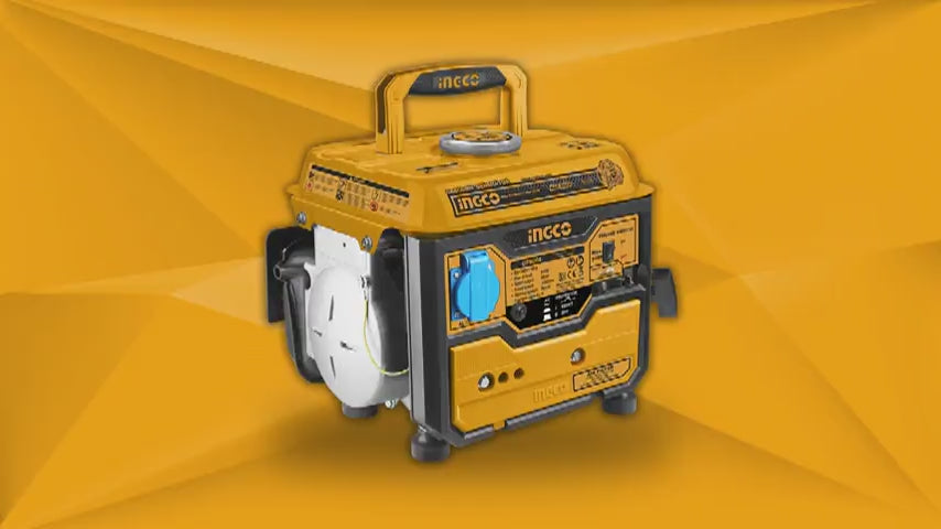 Ingco 800W Gasoline Generator with 12V DC Output - GE8002