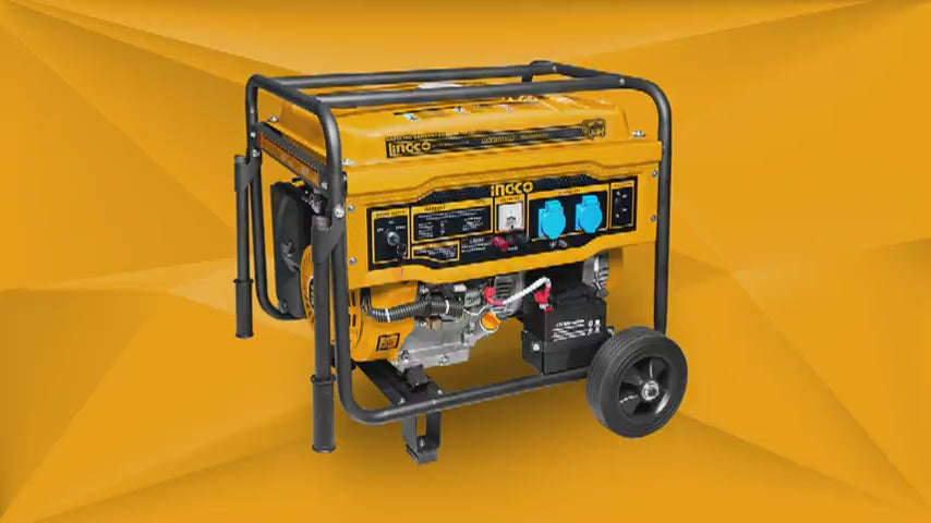 Ingco Gasoline Generator 5.5KW with Electric & Recoil Start - GE55003