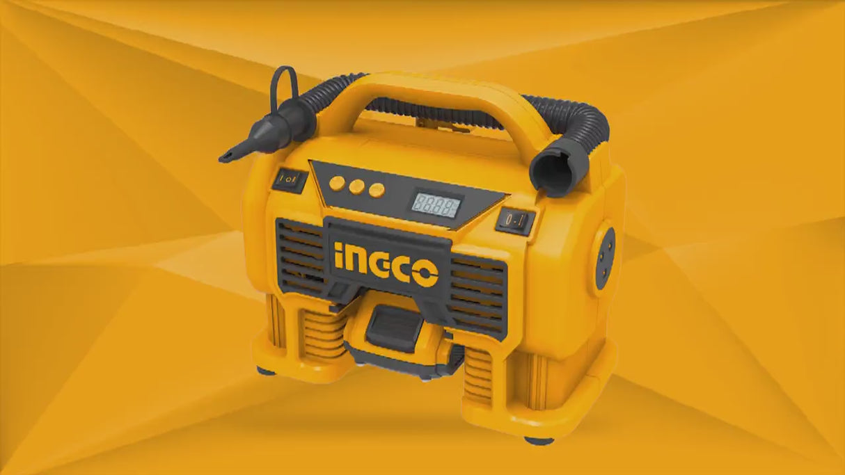 Ingco Lithium-Ion Cordless Auto Air Compressor 20V 2.0Ah- CACLI2002