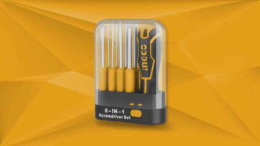 Ingco 9-Piece Interchangeable Screwdriver Set – AKISD0901