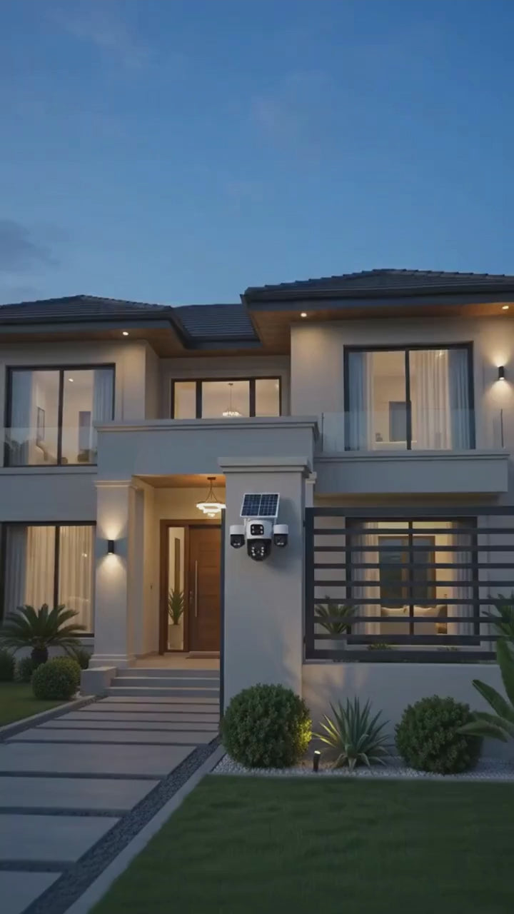 IOMA 12MP 4K Four-Camera PTZ 4G Solar Security System - IO-SG440