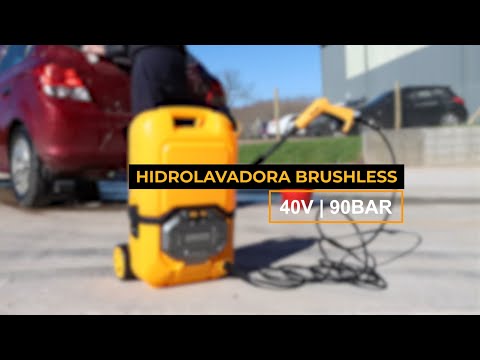 Ingco Brushless Li-ion Cordless High Pressure Washer 80 Bar 20V 2.0Ah With 15L Water Tank - CPWLI4006