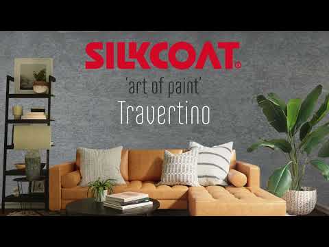 Silkcoat Travertino Natural Stone-Effect Decorative Interior Paint 25KG