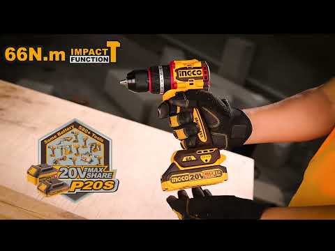 Ingco Lithium-Ion Compact Brushless Cordless Drill - CDLI20668