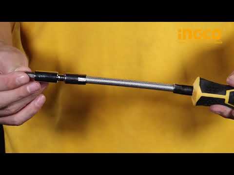 Ingco 12-Piece Flexible Shaft Screwdriver Set – AKSDFL1208