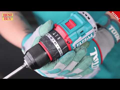 Total Lithium-Ion 20V Brushless Cordless Impact Drill With Battery And Charger - TIDLI20558