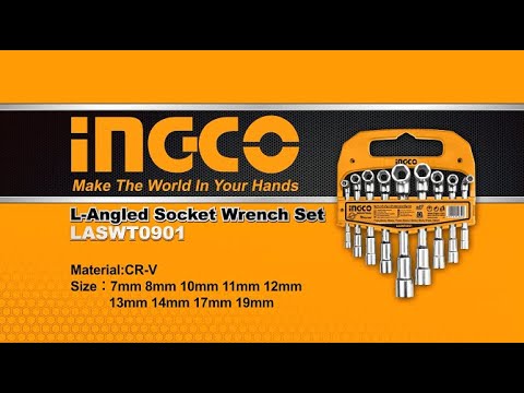 Ingco 9-Piece L-Angled Socket Wrench Set – LASWT0901