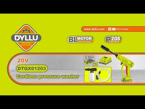 Dyllu 20V Cordless Pressure Washer 2.5L – Portable High-Pressure ...