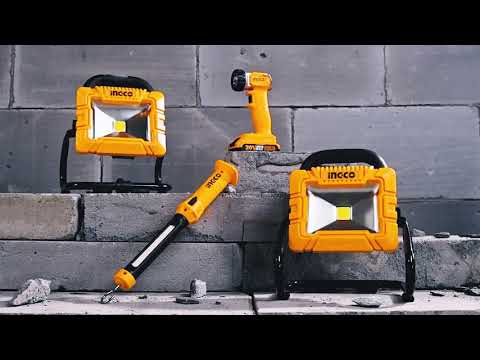 Ingco 3.6V Lithium-Ion Portable Lamp with 900 Lumens & 5000mAh Battery – HRLF4415
