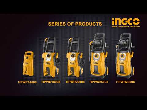Ingco High Pressure Washer 2800W 180Bar - HPWR28008