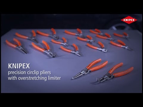 Knipex Circlip Pliers Internal Precision Straight Bore 225mm - K-4811J3
