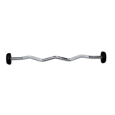 Proesce Sports & Fitness Equipment Proesce Rubber Barbell With Curled Bar 15KG - LDBS-220-15KG