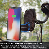 Promate Power & Charging Accessories Promate 10W Qi Magnetic Wireless Car Charging Mount - AuraMount-3