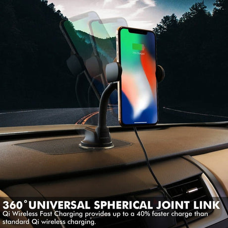 Promate Power & Charging Accessories Promate 10W Ultra-Fast Wireless Car Charging Mount - AlphaMount