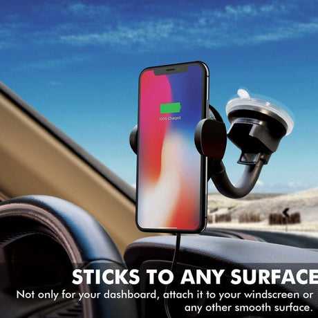 Promate Power & Charging Accessories Promate 10W Ultra-Fast Wireless Car Charging Mount - AlphaMount