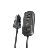 Promate Power & Charging Accessories Promate 120W RapidCharge™ Car Charger with Multi-Port Backseat Charging Hub - Gearhub-120W