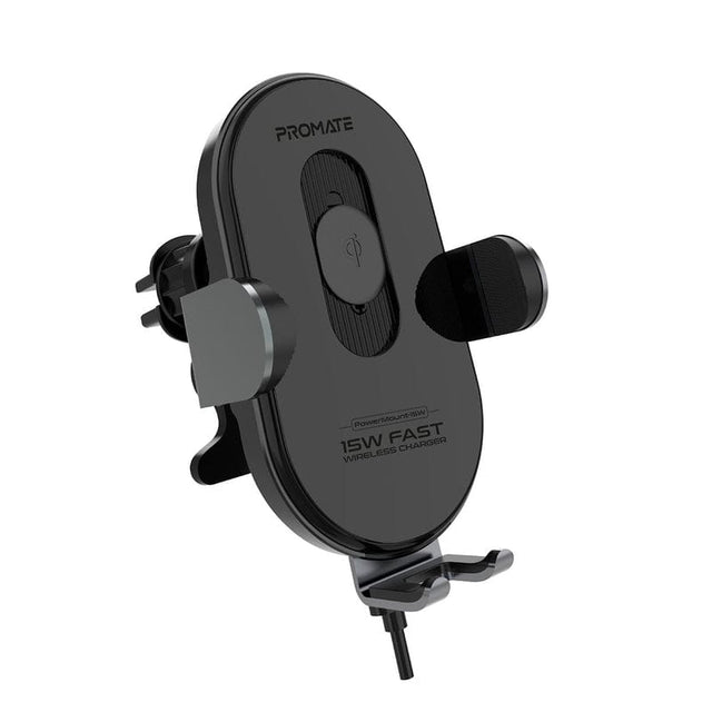 Promate Power & Charging Accessories Promate 15W Smart Sensor Car Wireless Charger - PowerMount-15W
