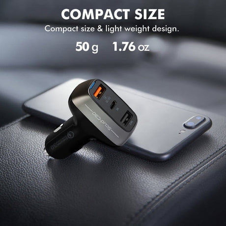 Promate Power & Charging Accessories Promate 30W Car Charger with QC3.0 and 3A USB-C Port - Scud-30