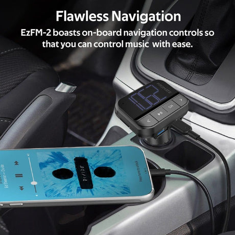 Promate Audio & Entertainment Promate In-Car FM Transmitter with Dual USB Ports - EzFM-2