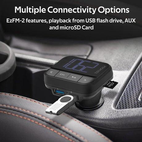 Promate Audio & Entertainment Promate In-Car FM Transmitter with Dual USB Ports - EzFM-2