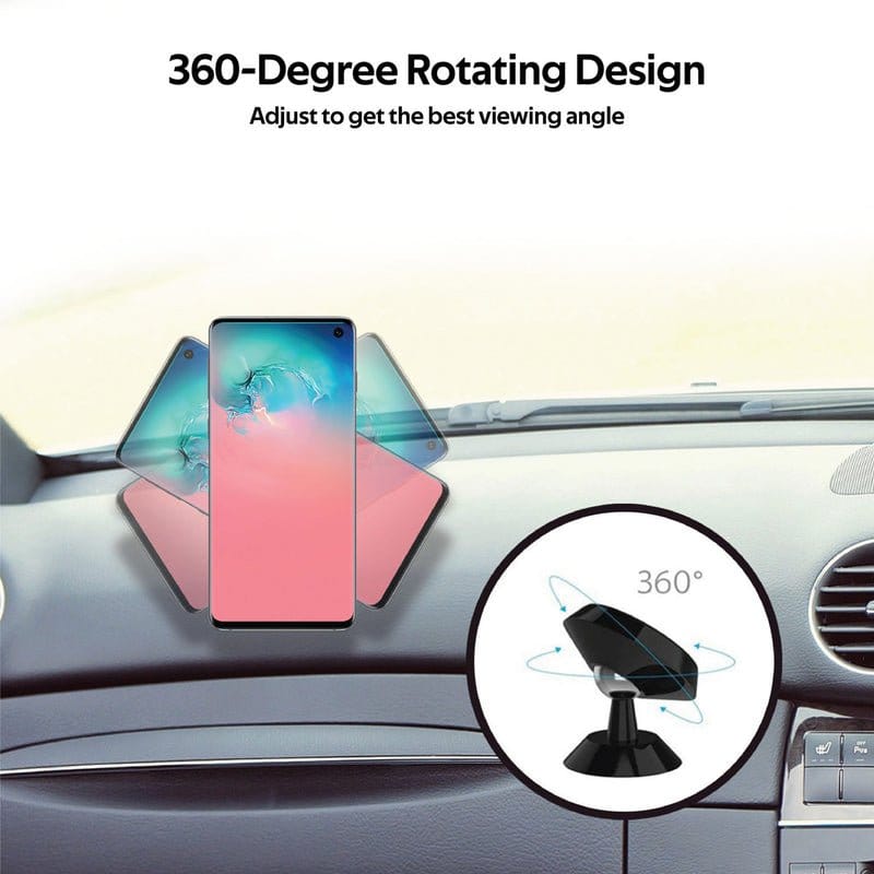 Promate Navigation & Smart Devices Promate Multi-Angle 360 Degree Metallic Magnetic Car Phone Mount - Magnetto-2