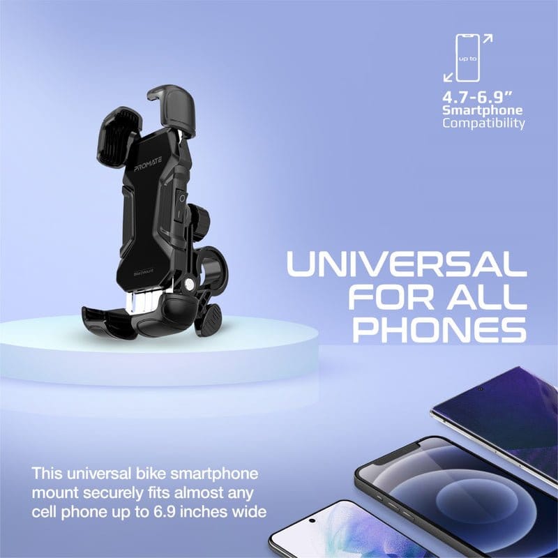 Promate Navigation & Smart Devices Promate Quick-Clamp Bike Mount for Smartphones - BikeMount