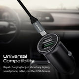 Promate Power & Charging Accessories Promate RapidCharge™ Mini Car Charger with 60W Power Delivery & Quick Charge 3.0 - Bullet-PD60