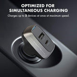 Promate Power & Charging Accessories Promate Ultra-Fast 42W Type-C Power Delivery Car Lighter Adapter - Scud-PD42