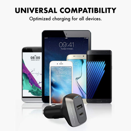 Promate Power & Charging Accessories Promate Ultra-Fast 42W Type-C Power Delivery Car Lighter Adapter - Scud-PD42