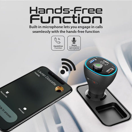 Promate Audio & Entertainment Promate Universal Wireless Hands-free Kit with FM Transmitter & Charging Ports - PowerTune-38W
