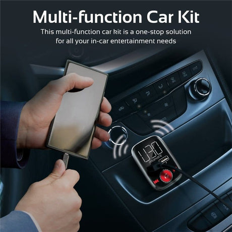 Promate Audio & Entertainment Promate Wireless In-Car FM Transmitter With Dual USB Charging Ports - SmarTune-3