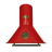 Red Kaiser Belle Epoque 90cm cooker hood on white