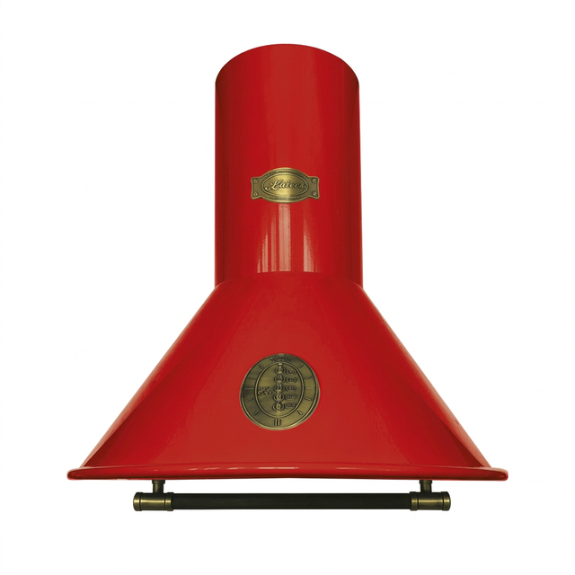 Red Kaiser Belle Epoque 90cm cooker hood on white