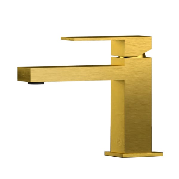 Remer Bathroom Faucet Remer Skyline Single Lever Basin Mixer Brushed Gold - QD10BG