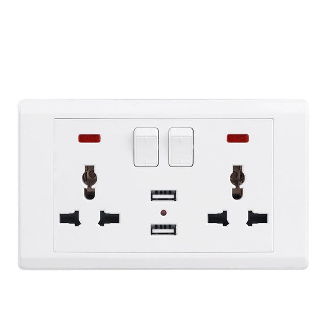 RR Switches & Sockets RR 13A Double Socket Outlet with USB
