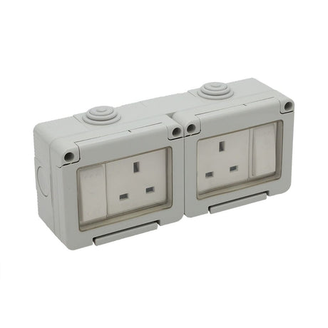 RR Switches & Sockets RR Waterproof 13A Double Switched Socket