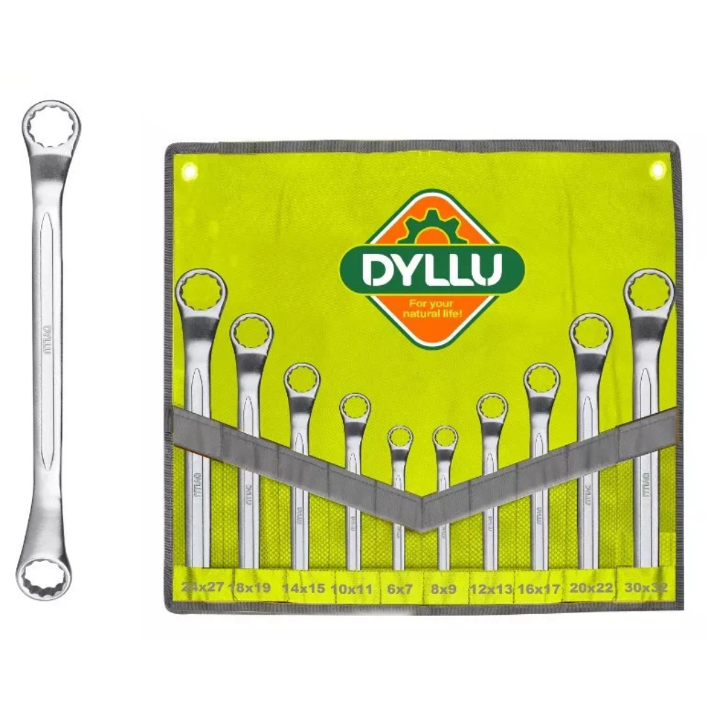 Dyllu 10-Piece Offset Ring Spanner Set  - DTFS5M10