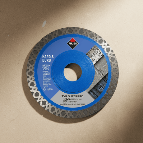 Rubi Grinding & Cutting Wheels Rubi 125mm TVR-125 Superpro Turbo Viper Diamond Cutting Disc for Hard Materials - RUBI-30987