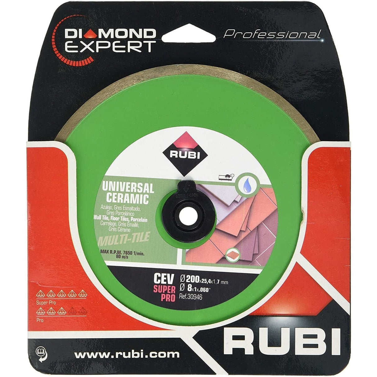 Rubi Grinding & Cutting Wheels Rubi Ceramic Tile Diamond Blade - CEV SUPERPRO