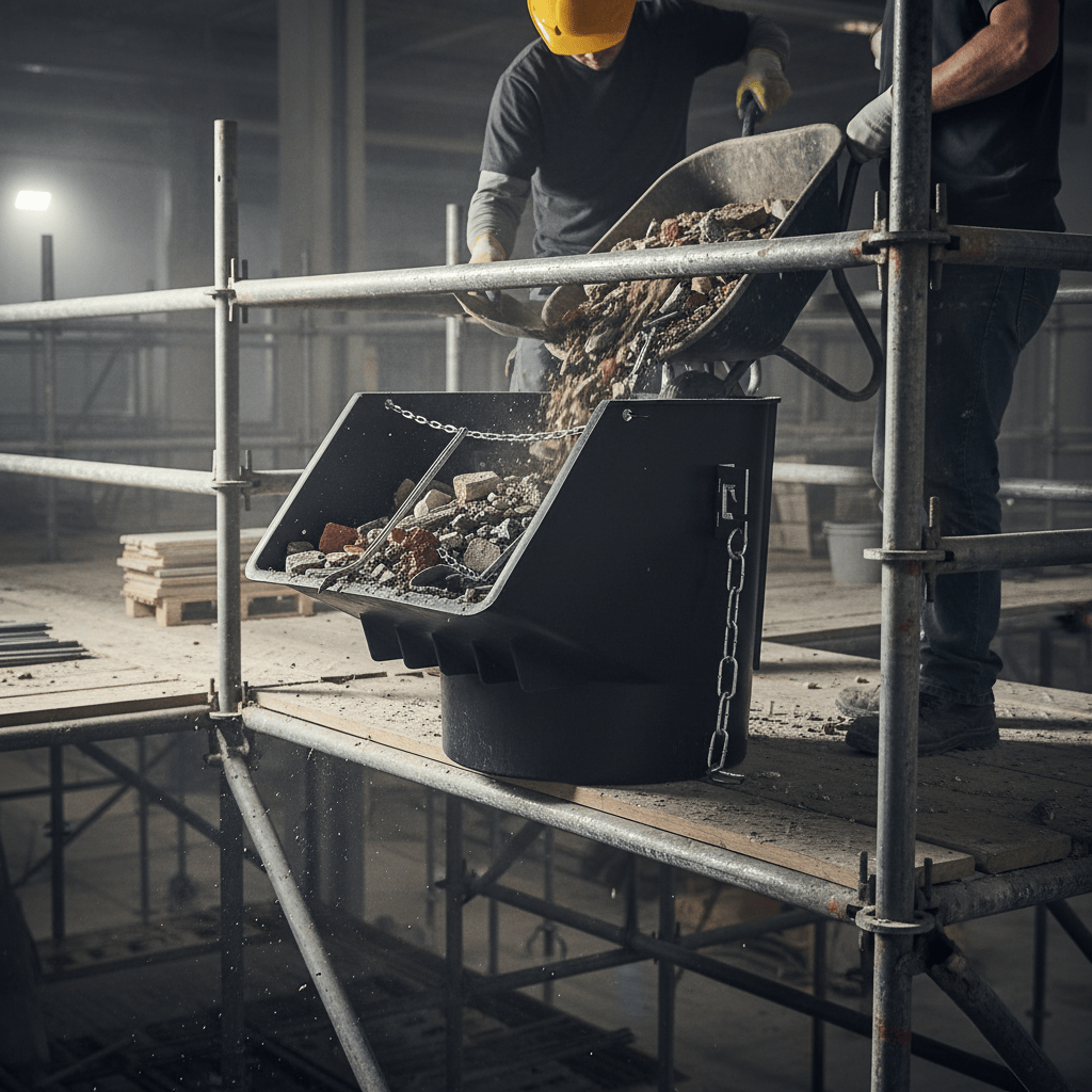 Rubi Construction Equipment Rubi Kanguro Lightchute Rubble-Chute Top Loading Hopper - RUBI-88765