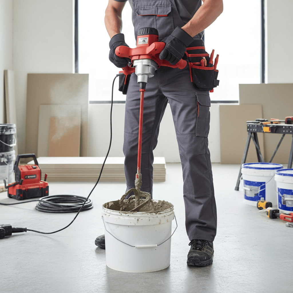 Rubi Mixer Rubi Rubimix-7 Electric Paint & Mortar Mixer with UK Configuration 1200W - RUBI-26902