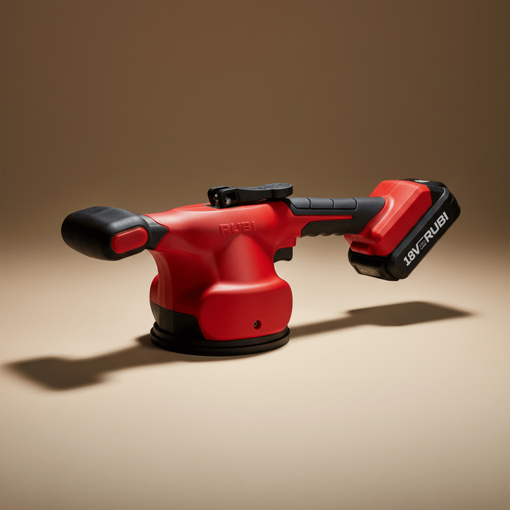 Rubi Marble & Tile Cutter Rubi RV-18 18V Lithium-Ion Cordless Tile Vibrator UK Configuration with 2.0Ah Battery & Charger - RUBI-60944